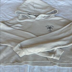 Pura Vida Women's Beige Hoodie Sweater